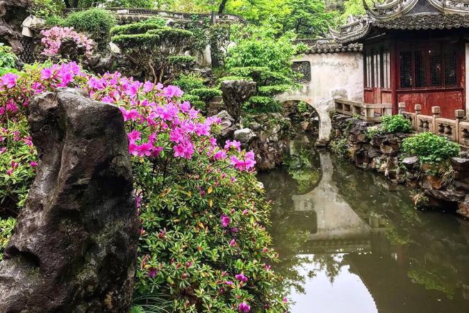 Čínske záhrady ako oáza pokoja.
