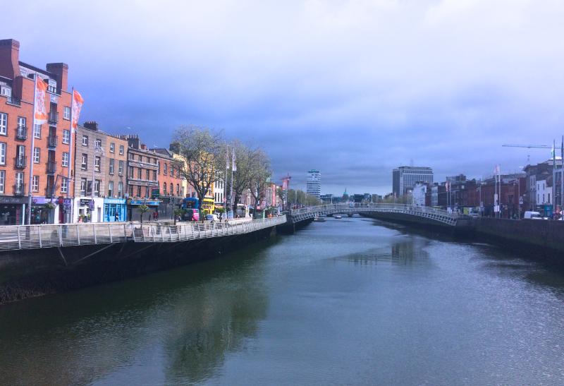 Dublin a rieka Liffey.