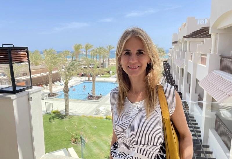 Norika Fedorová v Marsa Alam. Egypt