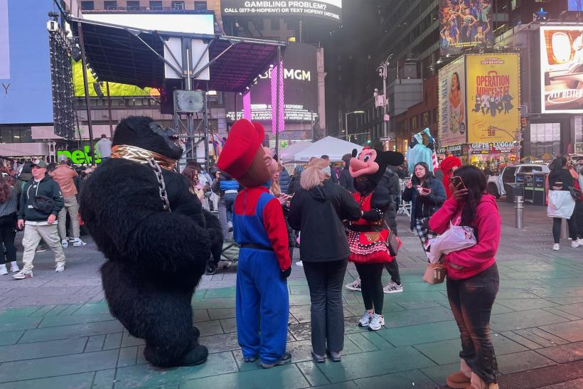 Večer na Times Square v New Yorku.