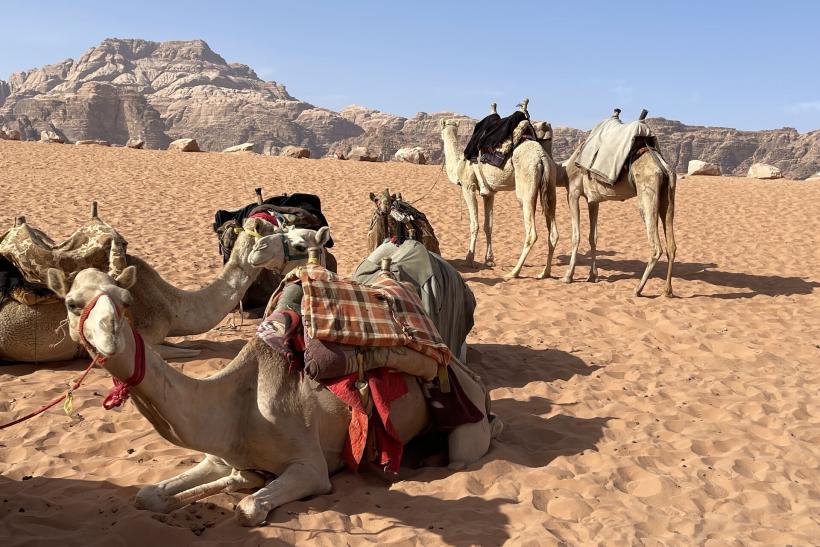 Púšť Wadi Rum.