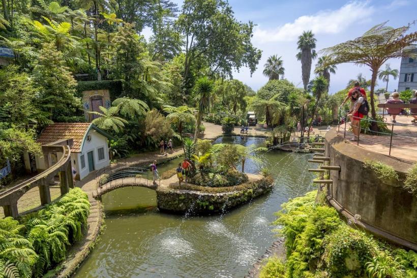 Krásne záhrady nad Funchalom. Madeira