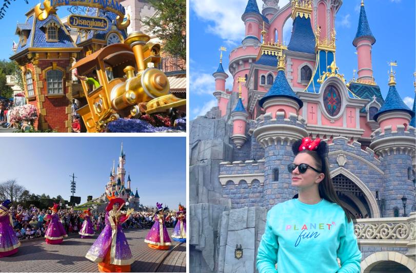 Čarovný svet v Disneylande - koláž fotiek - Paríž.
