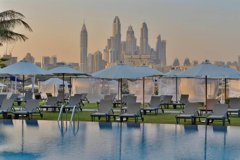 Pohľad na Dubaj z hotela Rixos The Palm Dubai