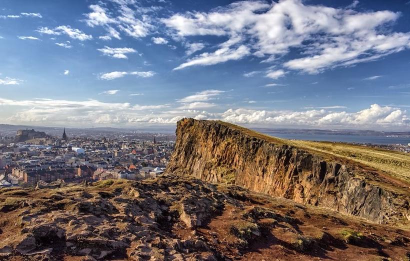 Pohľad na mesto Edinburgh