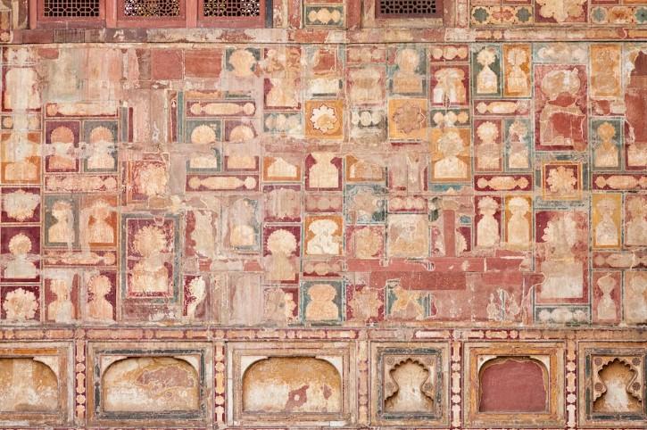 Detail hrobu cisára Akbara v Agre