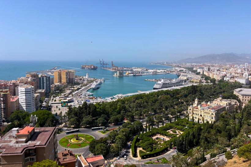 Mesto Malaga s prístavom.