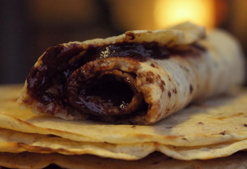 Palacinky s čokoládou.
