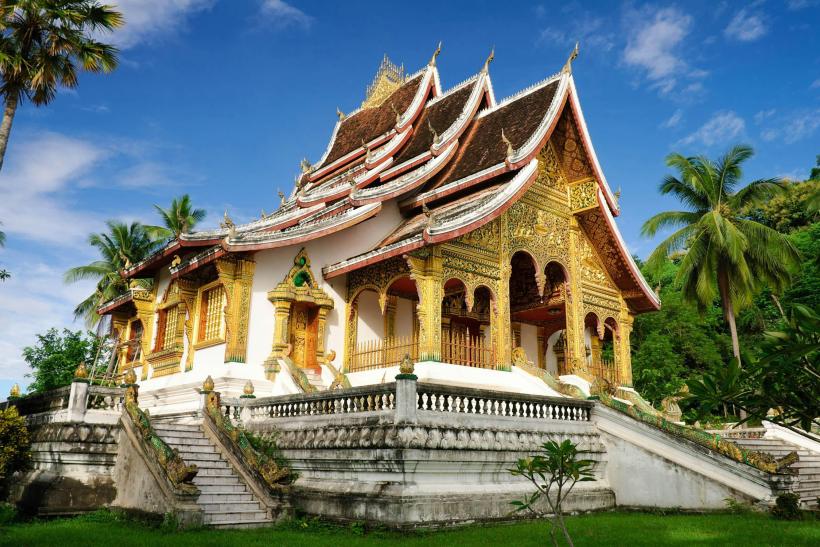 Zlatý chrám Luang Prabang.
