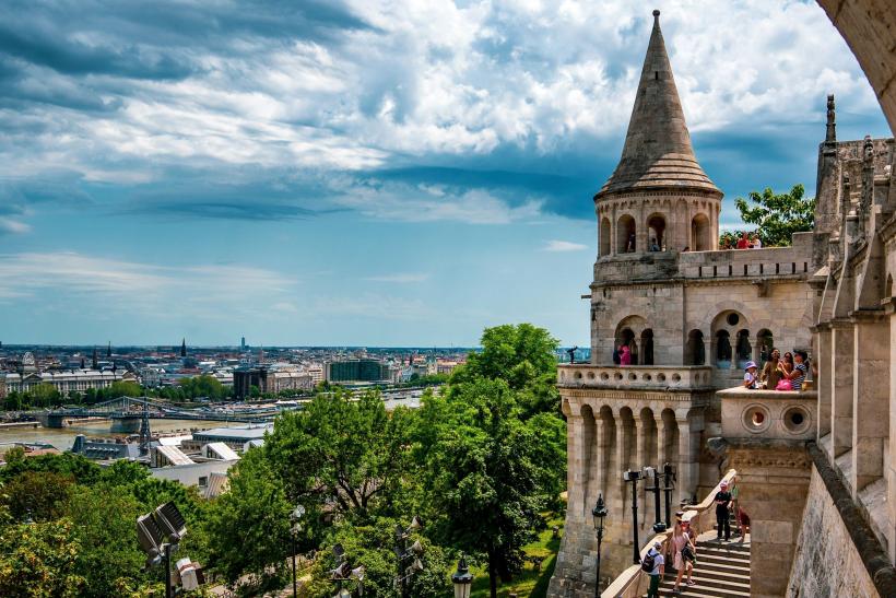 Historická budova v Budapešti.