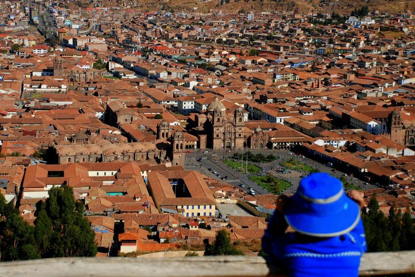 Historické budovy v Cuzco.