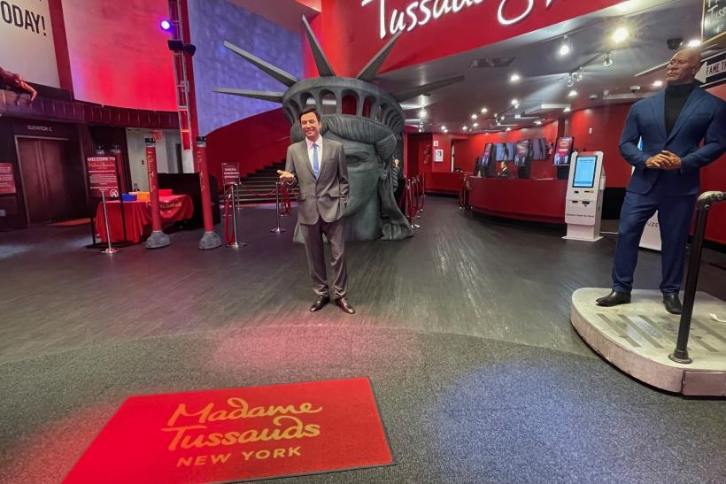 Vstup do múzea Madame Tussauds v New Yorku.