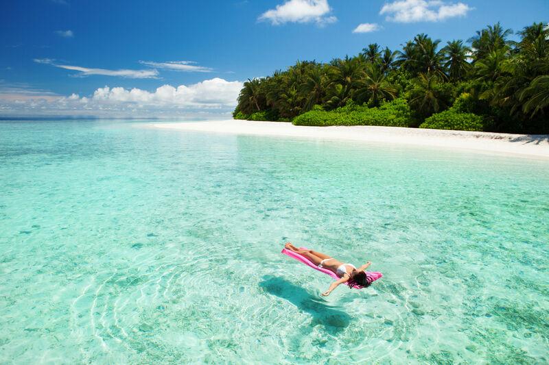 Tyrkysové more, Maldivy.