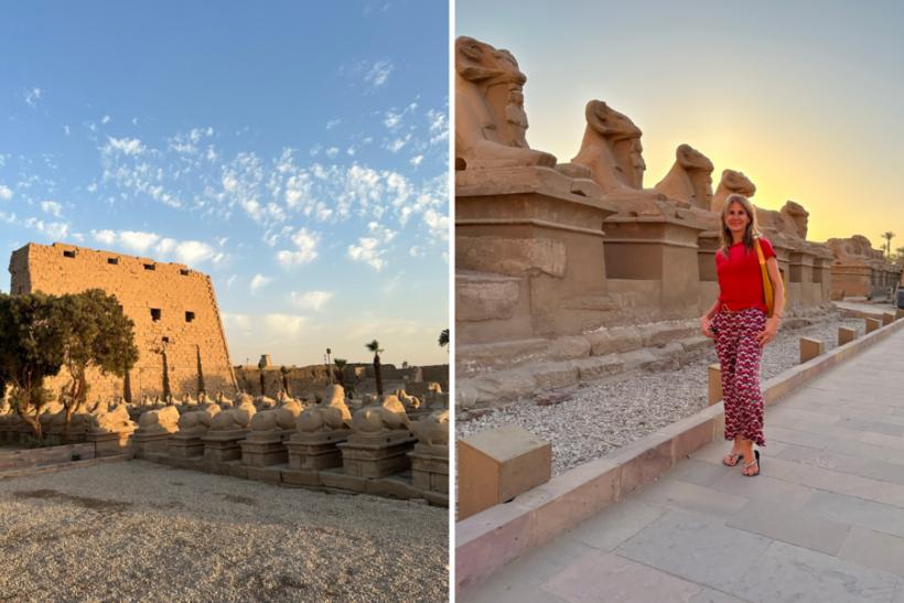 Luxor, Karnak a krásny západ slnka.