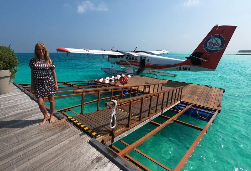 Norika Fedorová po pristátí pri rezorte LUX* South Ari Atoll