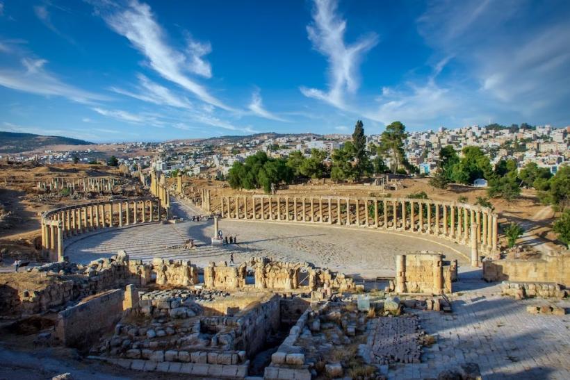 historický Jerash. Jordánsko
