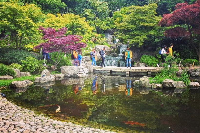Záhrada Kyoto v parku Holland. Londýn