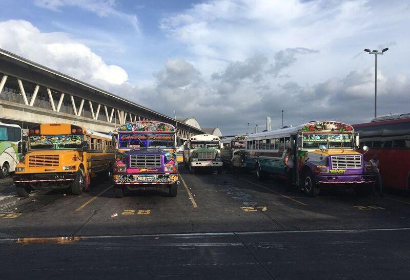 Pestré autobusy v Paname
