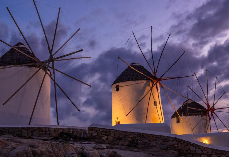 Veterné mlyny. Mykonos.