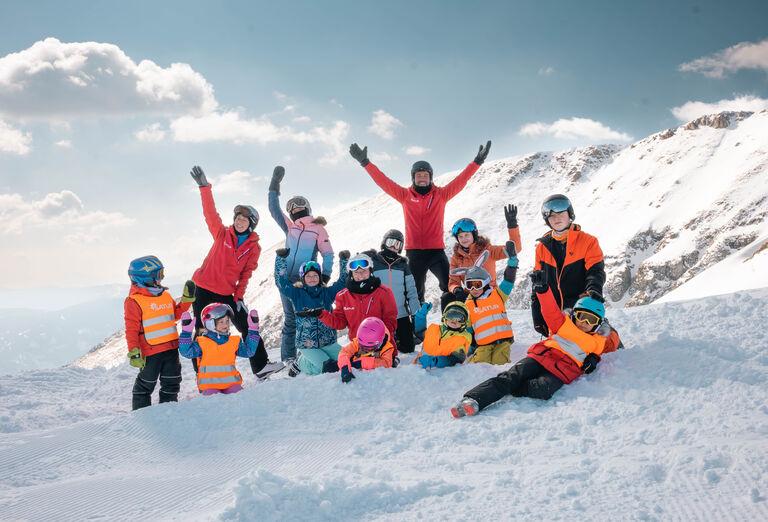 Planet Fun na lyžiach.Turracher Höhe. Rakúsko