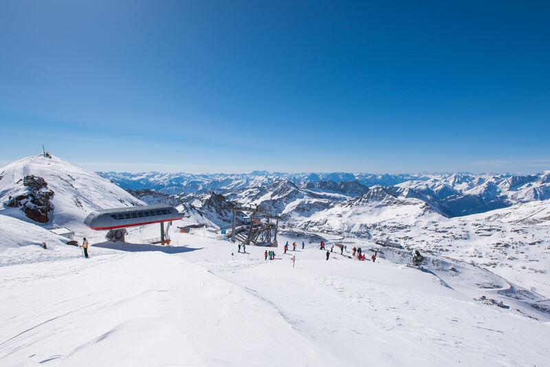 Lyžovačka na Mölltal Gletscher