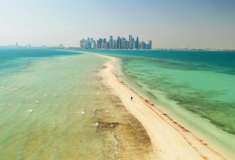 výhľad na Dohu