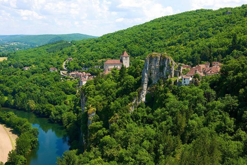 mesto Saint Cirq Lapopie, Francúzsko