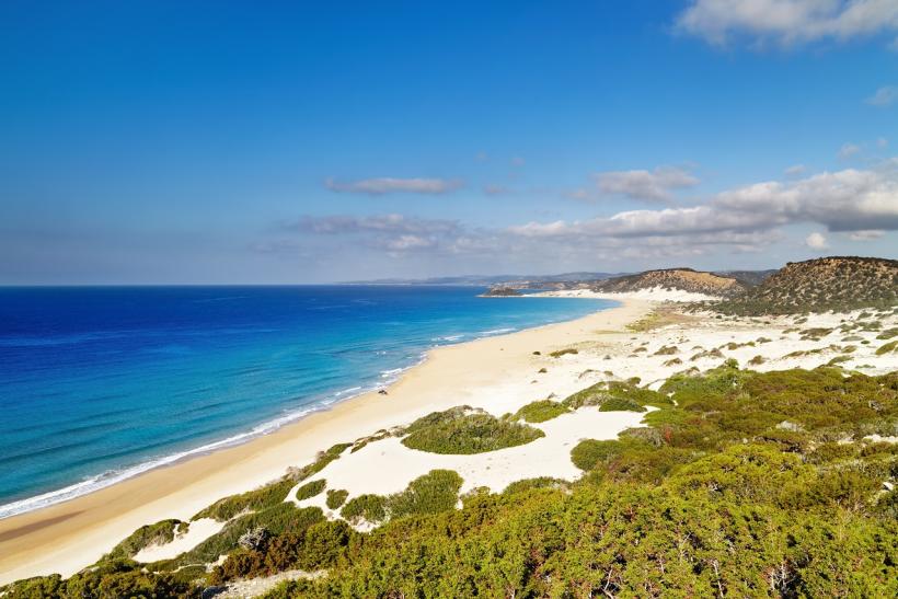 Pláž na Severnom Cypre