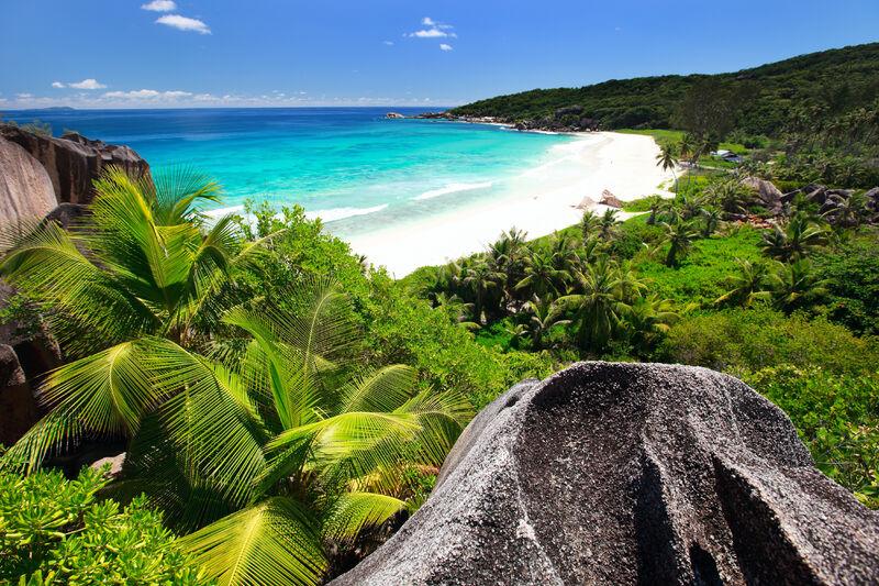 Seychelské pláže.