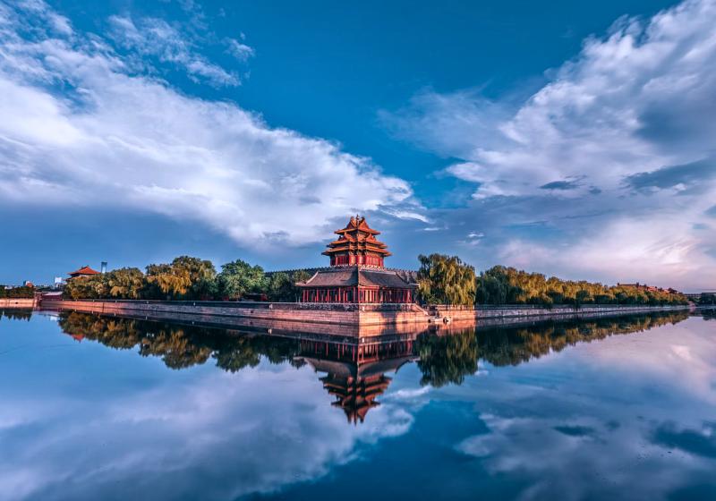 Zakázané mesto - kráľovský palác obklopený vodou. Čína. Foto: unsplash.com