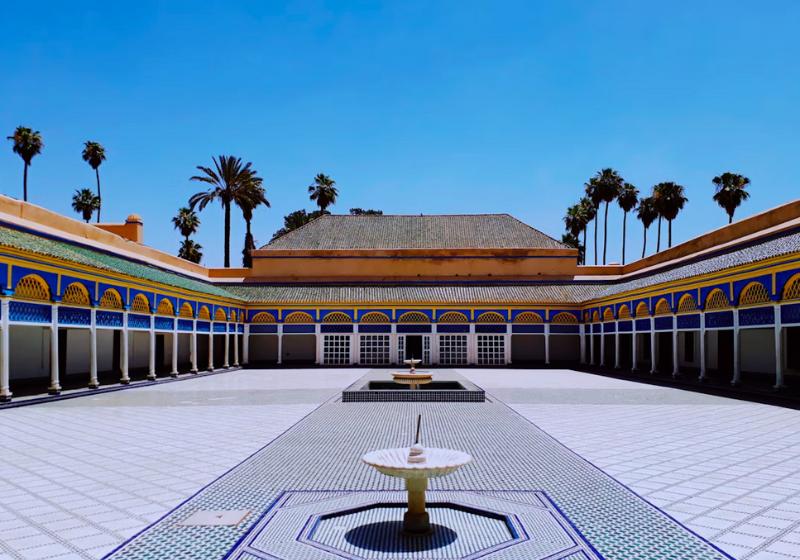 Palác Bahia v Marrákeši. Maroko.