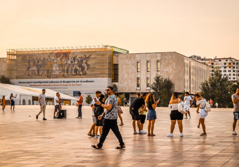Historické múzeum v Tirane.