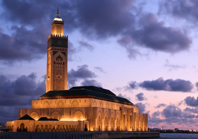 Mešita kráľa Hassana. Casablanca, Maroko. Foto: unsplash.com