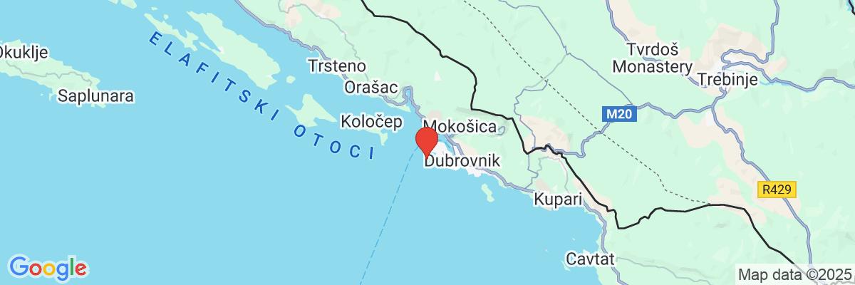 Na mape · Dubrovnik Palace