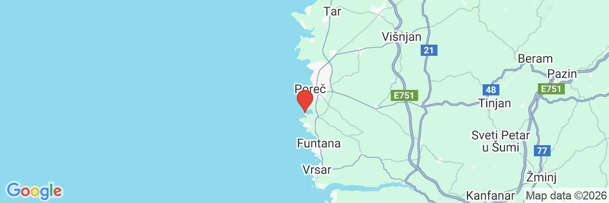 Na mape · Hotel Parentium Plava Laguna