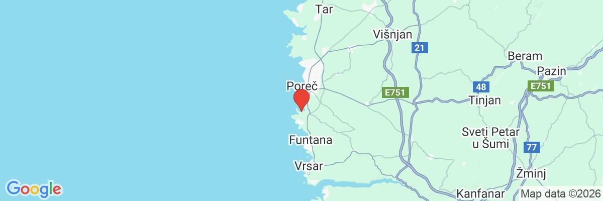 Na mape · Hotel Molindrio Plava Laguna