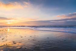 Pláž Zandvoort v Holandsku.
