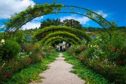Zelená záhrada Moneta v Giverny. Francúzsko