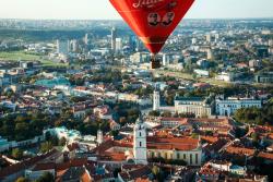 Mesto Vilnius z výšky, Litva