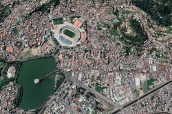 Letecký pohľad na Antananarivo. Madagaskar.