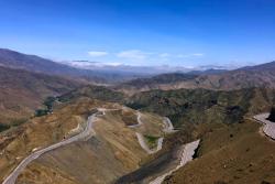 Tizi n'Tichka prechod cez hory v Maroku.