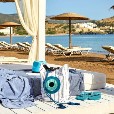 Lehátka na pláži. Rodos