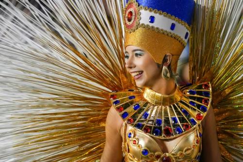 Masky počas karnevalu na ostrove Madeira.