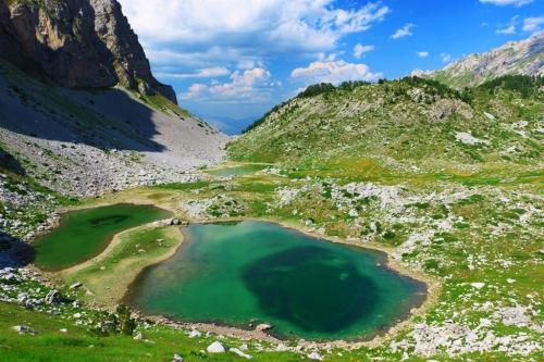 Albánsko -  malé jazero