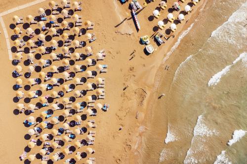 Pláž Sol Melia Marina Beach pohľad zhora