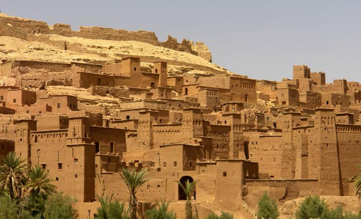 Pieskový zámok Ait Benhaddou Kasbahs