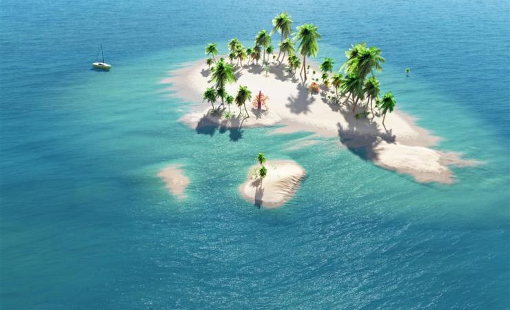 Ostrovy v mori