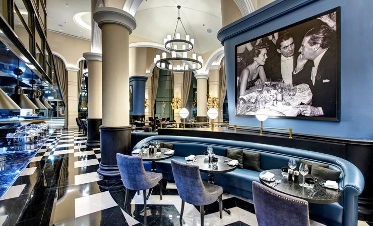 Reštaurácia v Dukes Dubai, a Royal Hideaway Hotel