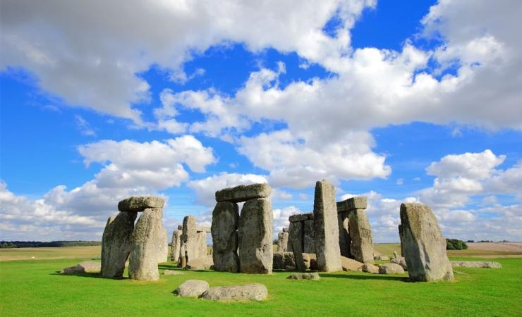 Pohľad na stonehenge