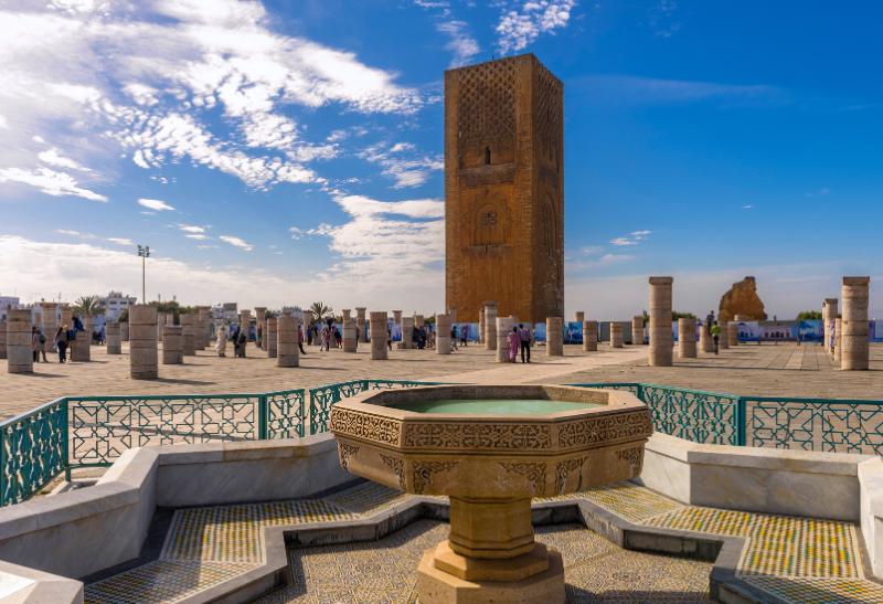 Hassanova veža pri mauzóleu a mešite v Rabate.